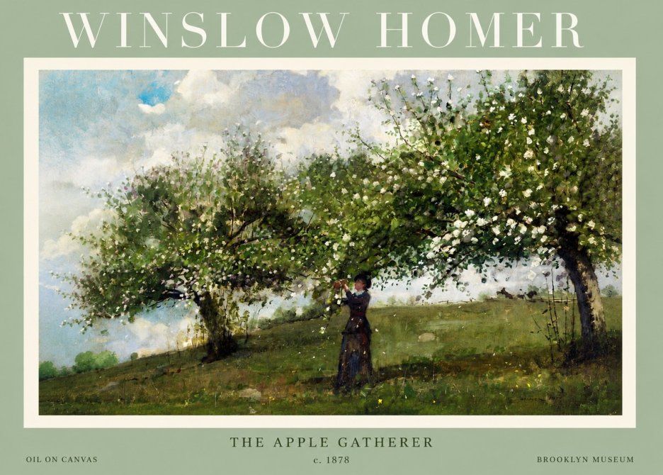 Winslow Homer The Apple Gatherer No2 - Poster