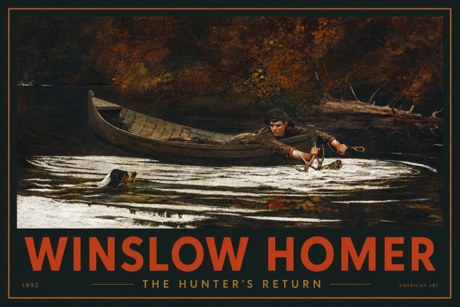 Winslow Homer The Hunter's Return No2 - Poster