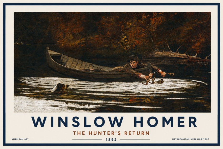 Winslow Homer The Hunter's Return No4 - Poster