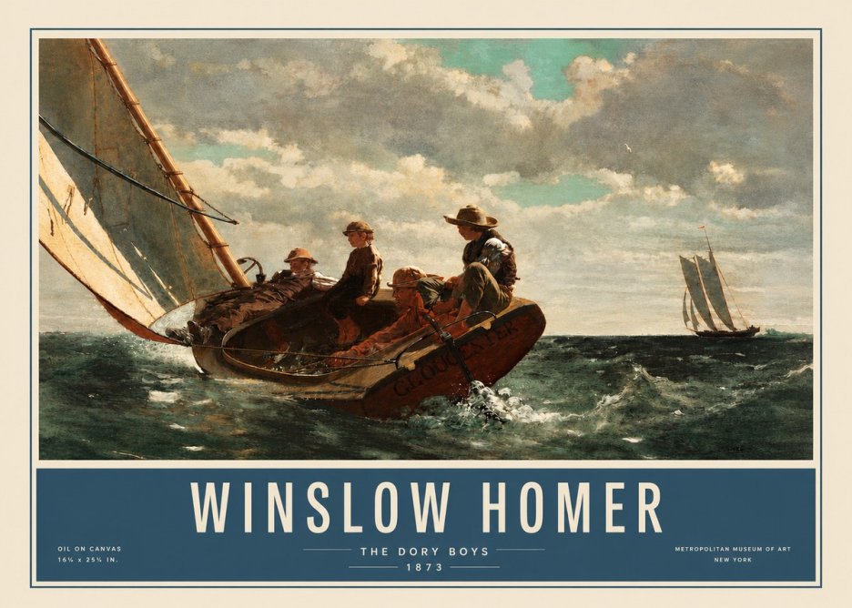 Winslow Homer The Dory Boys No3 - Poster