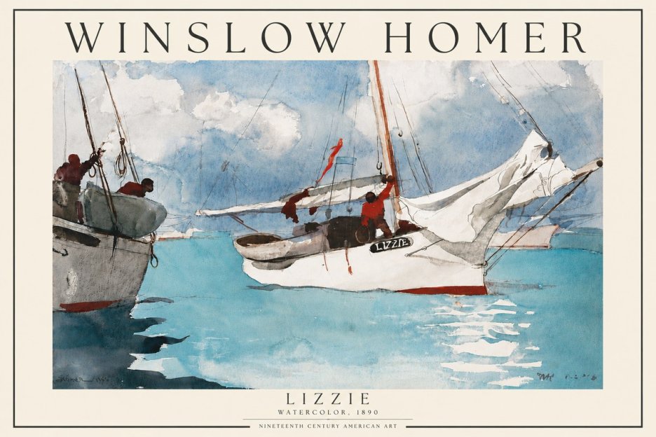 Winslow Homer Lizzie No3 - Poster