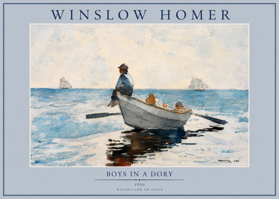 Winslow Homer Boys in a Dory I No2 - Poster