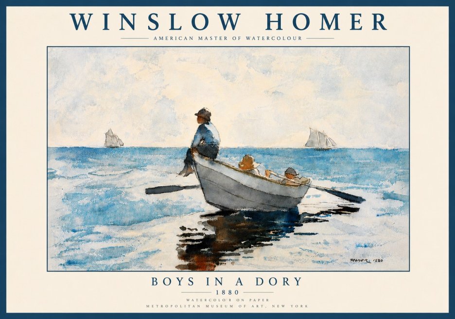 Winslow Homer Boys in a Dory I No6 - Poster