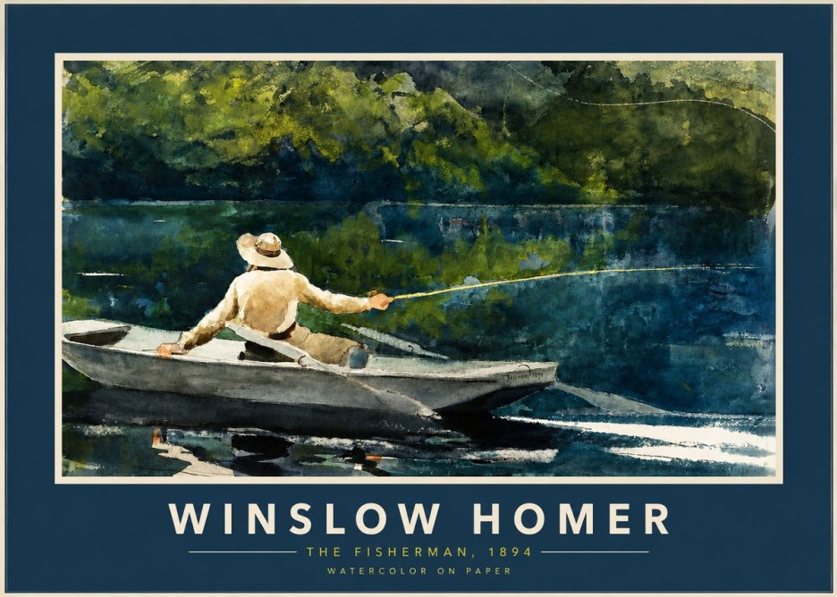 Winslow Homer The Fisherman, 1894 No2 - Poster