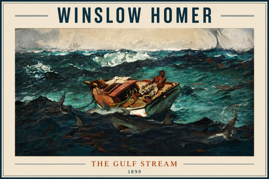 Winslow Homer The Gulf Stream No6 - Poster