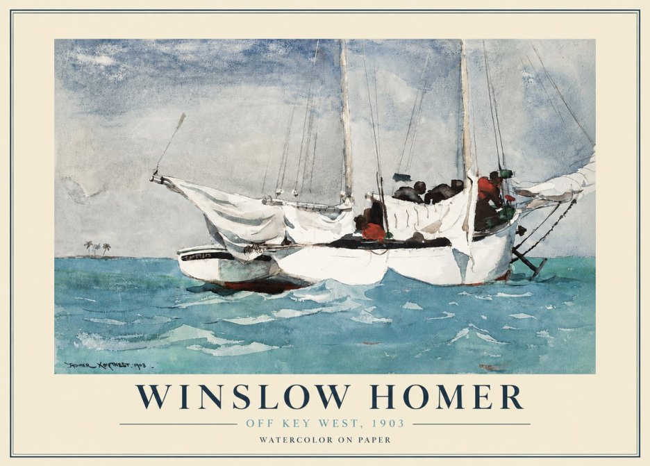 Winslow Homer Off Key West, 1903 No4 - Poster