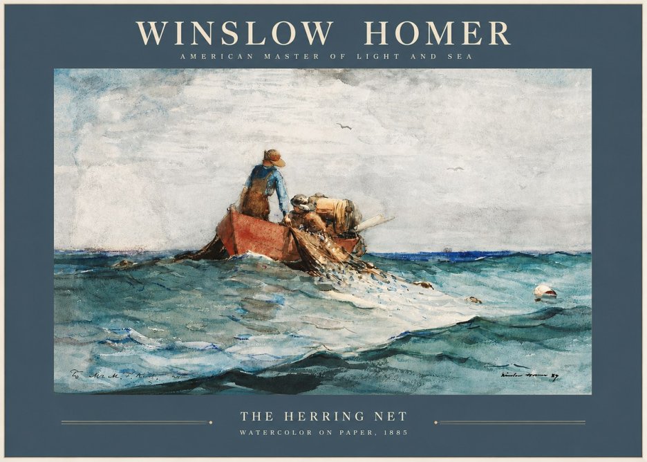 Winslow Homer The Herring Net II No2 - Poster