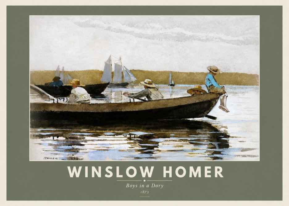 Winslow Homer Boys in a Dory II No3 - Poster