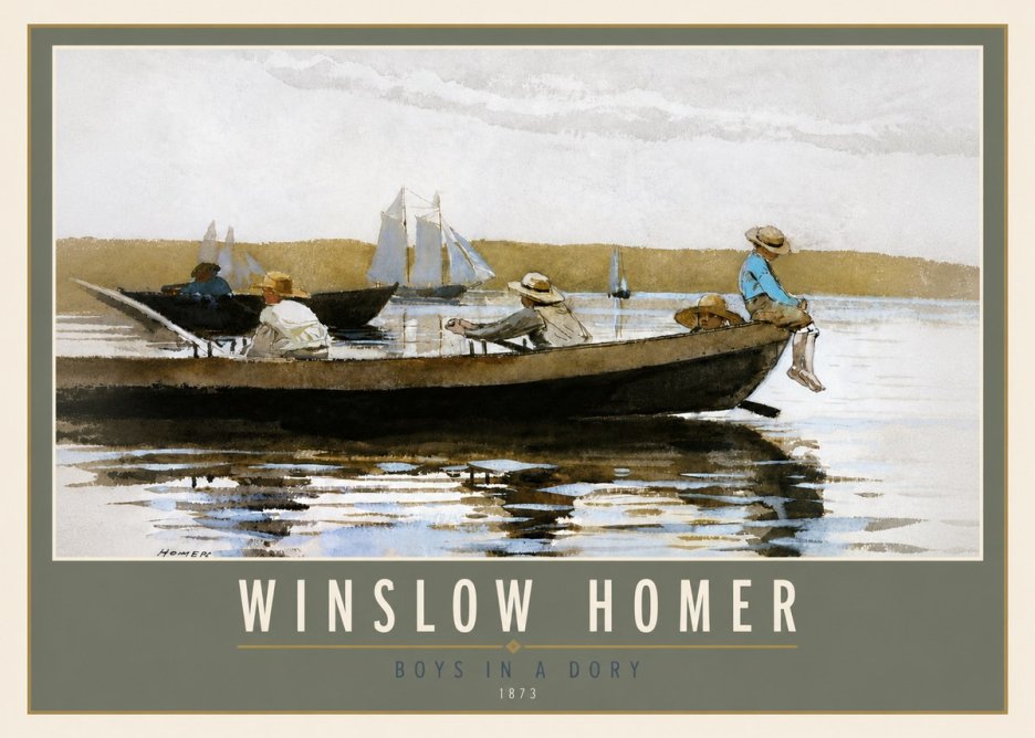 Winslow Homer Boys in a Dory II No5 - Poster