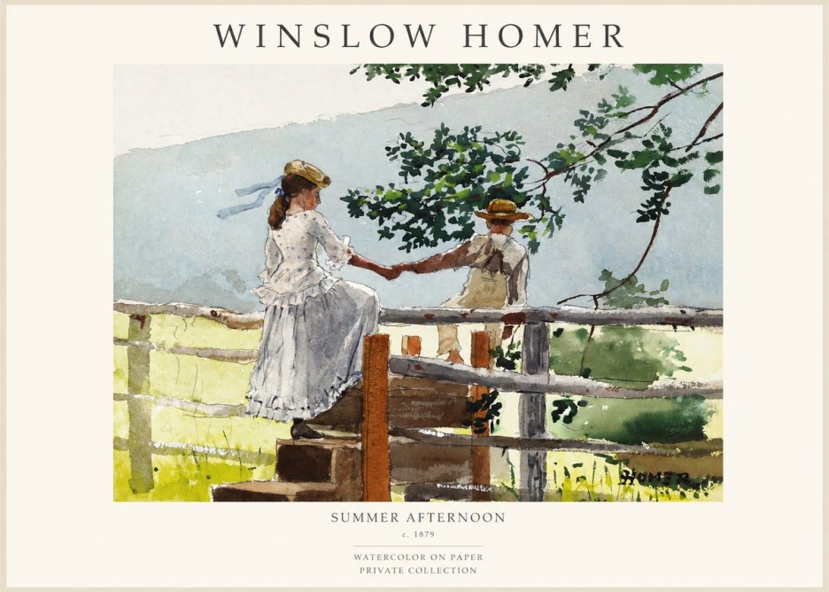 Winslow Homer Summer Afternoon No1 - Poster