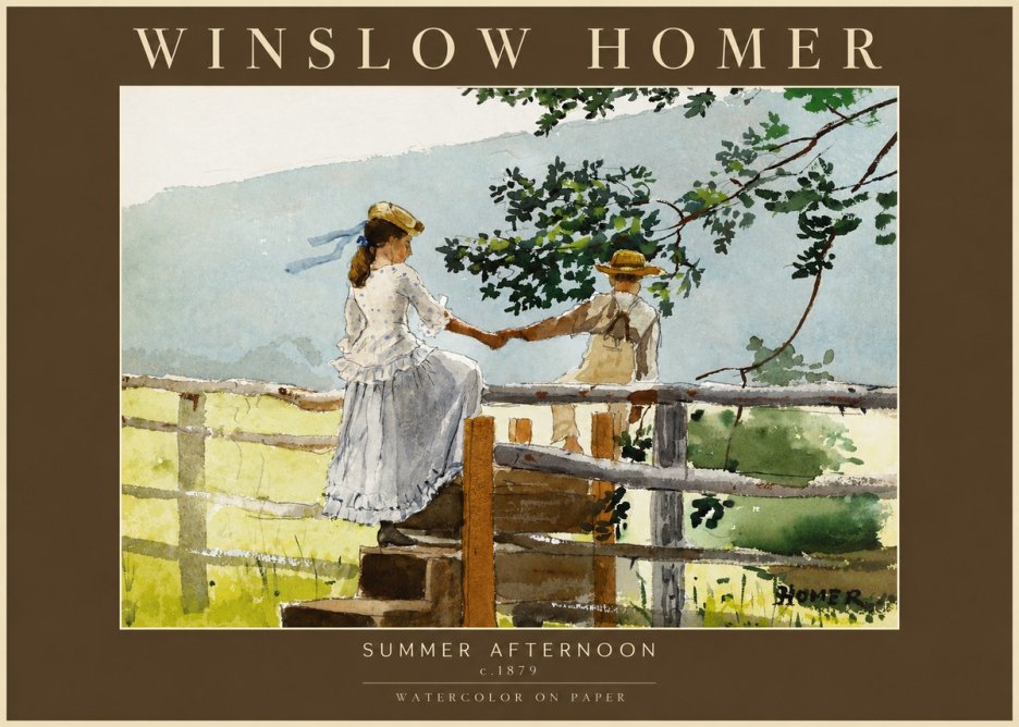 Winslow Homer Summer Afternoon No4 - Poster