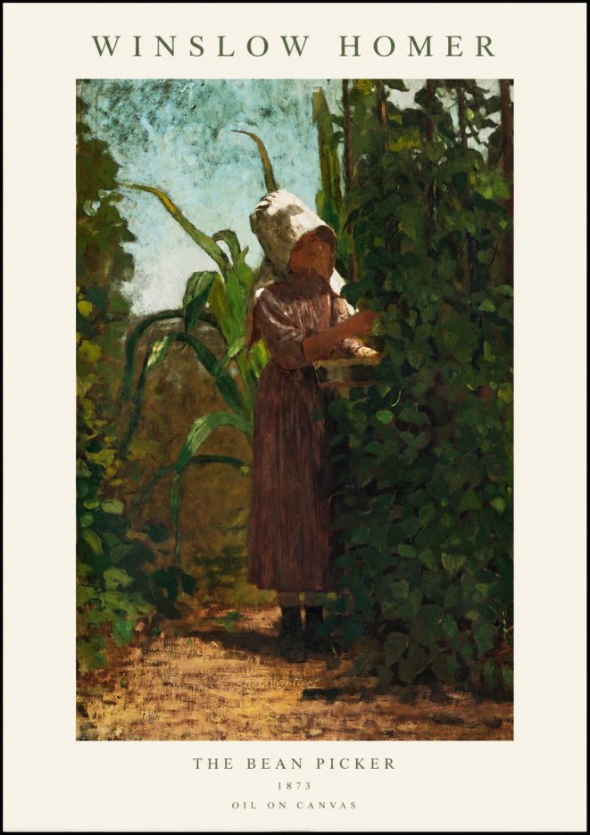 Winslow Homer The Bean Picker No1 - Poster