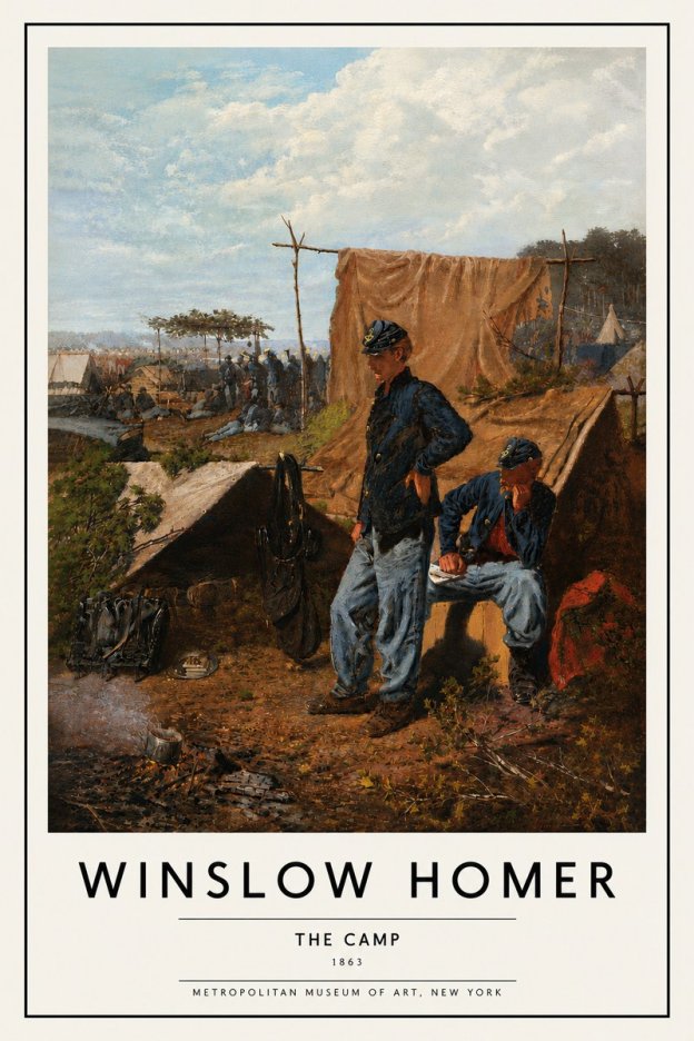 Winslow Homer The Camp No5 - Poster