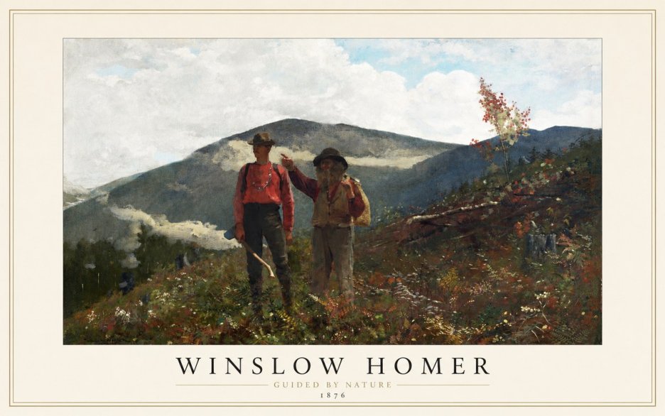 Winslow Homer The Two Guides No1 - Poster
