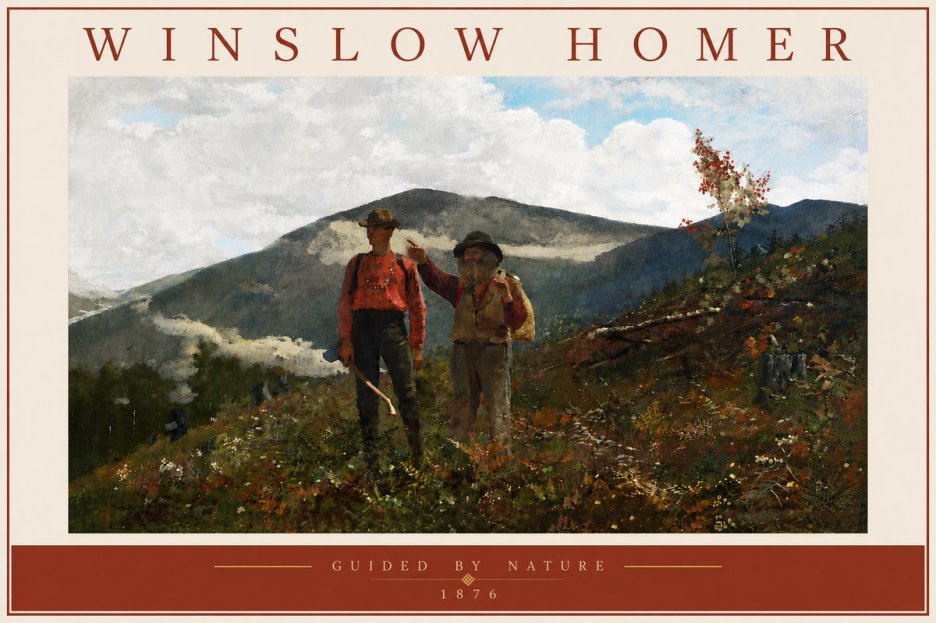 Winslow Homer The Two Guides No6 - Poster