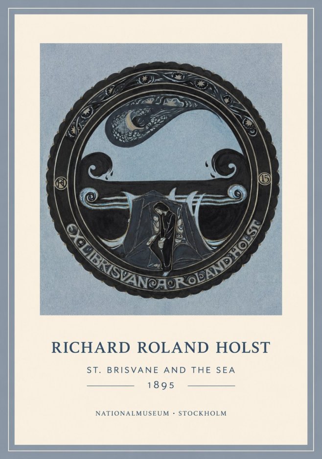 Richard Roland Holst St. Brisvane and the Sea No1 - Poster