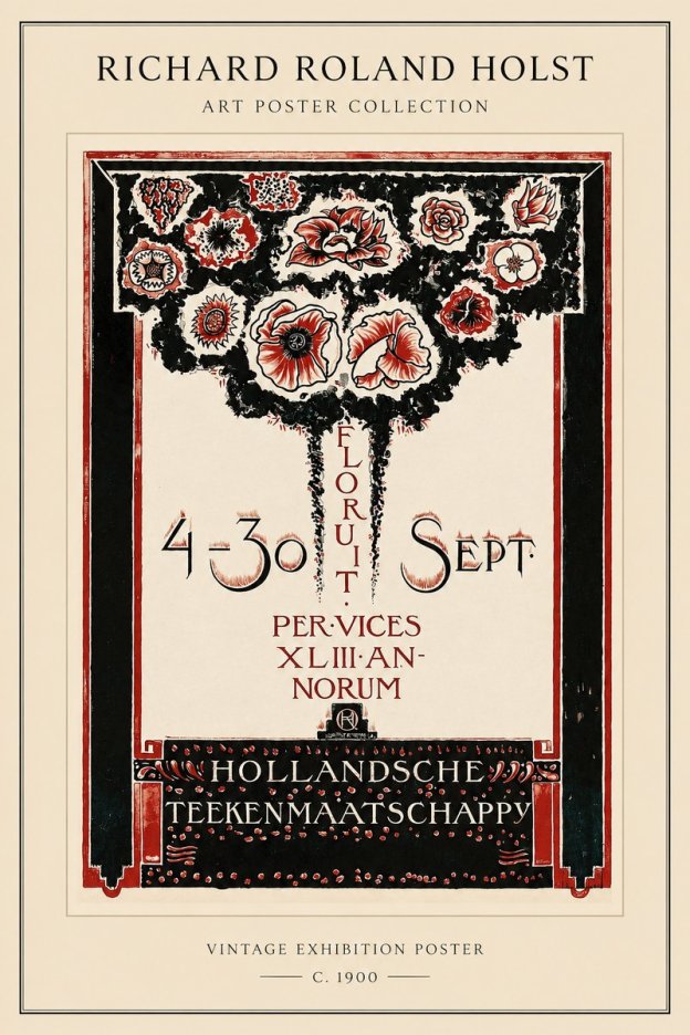 Richard Roland Holst Hollandsche Teekenmaatschappij No1 - Poster