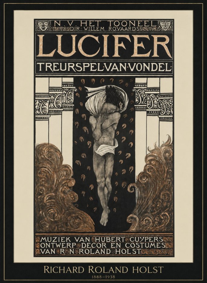 Richard Roland Holst Lucifer Treurspel Van Vondel No1 - Poster