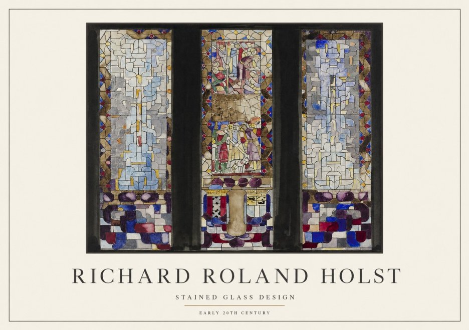 Richard Roland Holst Stained Glass Design No1 - Poster
