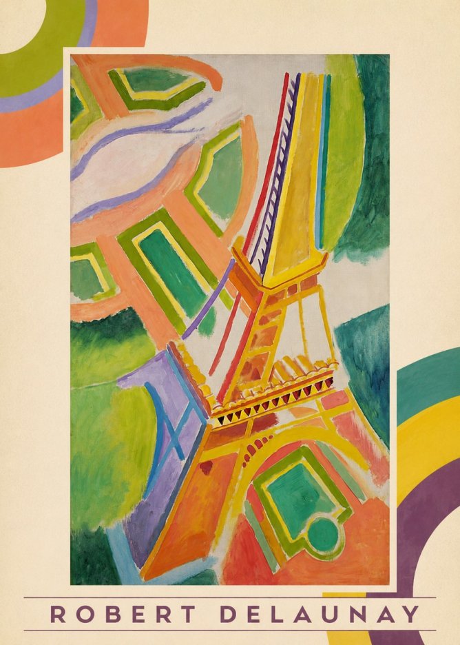 Robert Delaunay Tour Eiffel No3 - Poster