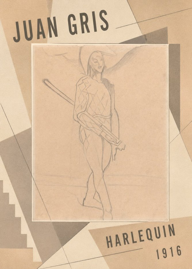 Juan Gris Harlequin No2 - Poster