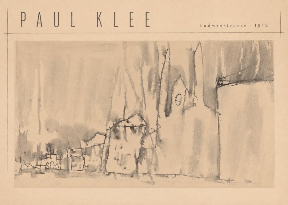 Paul Klee Ludwigstrasse No4 - Poster