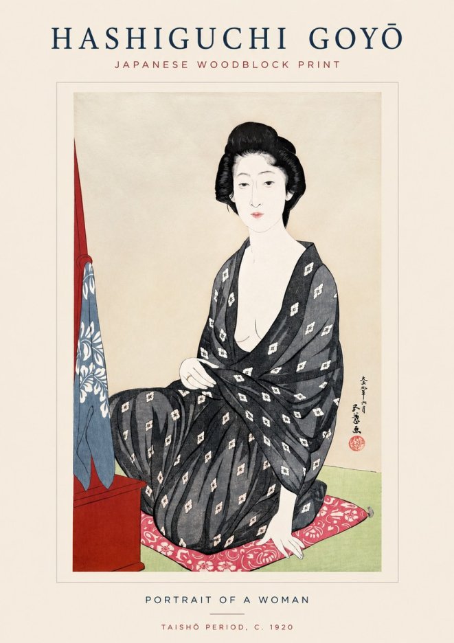 Hashiguchi Goyō Portrait of a Woman No1 - Poster