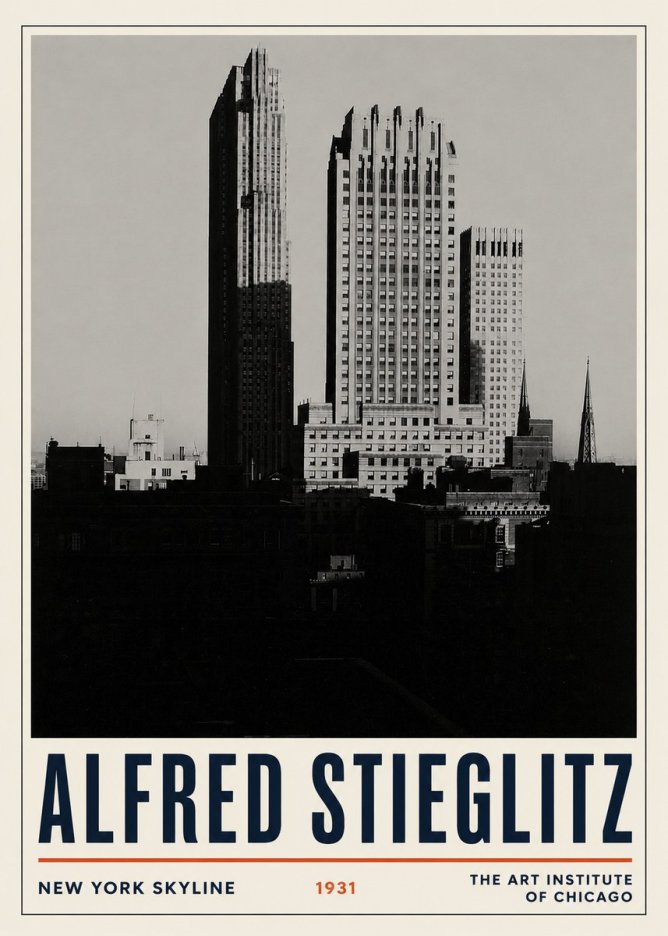 Alfred Stieglitz New York Skyline No3 - Poster