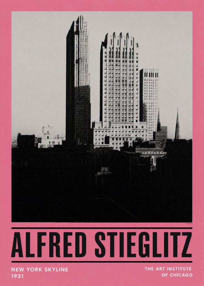 Alfred Stieglitz New York Skyline No4 - Poster