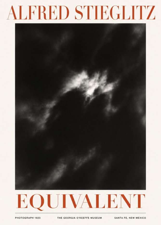 Alfred Stieglitz Equivalent IV No5 - Poster