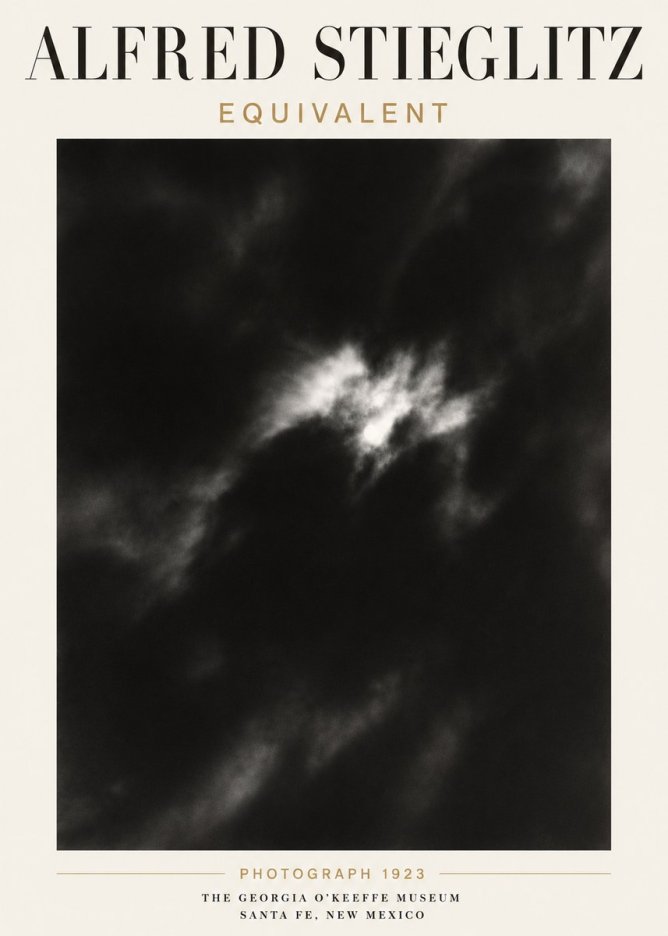 Alfred Stieglitz Equivalent IV No6 - Poster