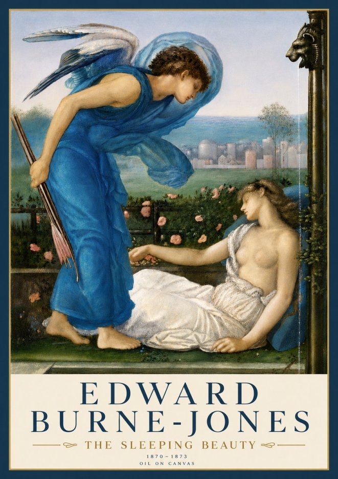Edward Burne-Jones The Sleeping Beauty No4 - Poster