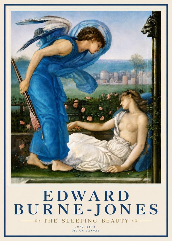 Edward Burne-Jones The Sleeping Beauty No6 - Poster