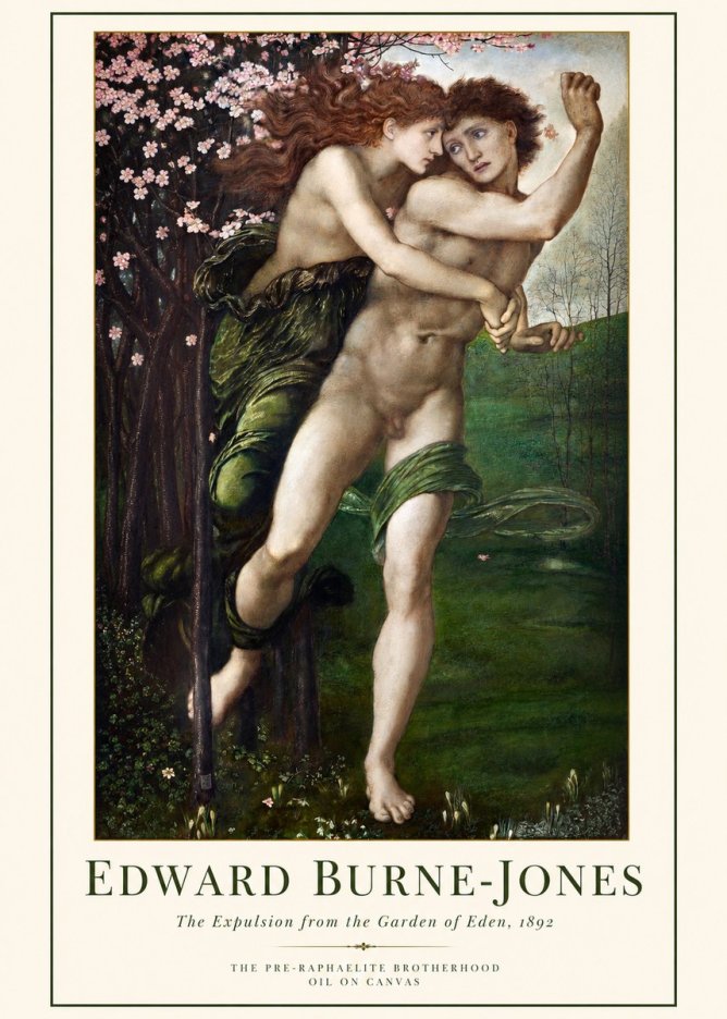 Edward Burne-Jones Springtime and the Spring No6 - Poster