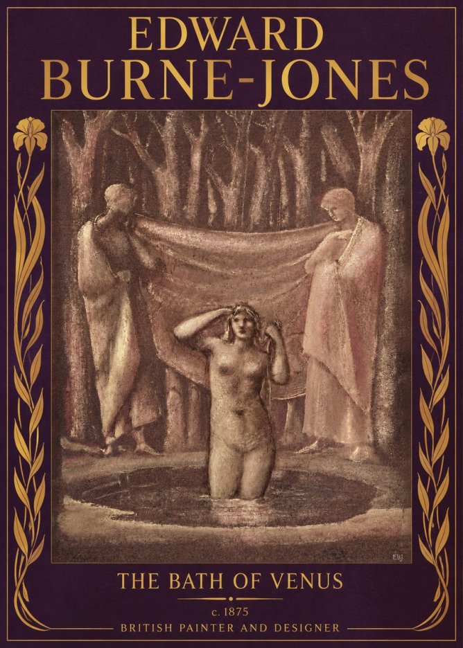 Edward Burne-Jones The Bath of Venus No2 - Poster