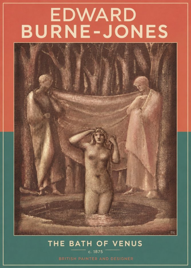 Edward Burne-Jones The Bath of Venus No3 - Poster
