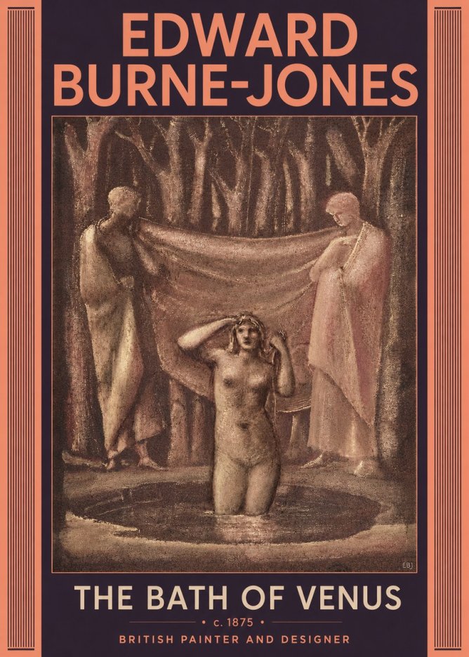 Edward Burne-Jones The Bath of Venus No6 - Poster