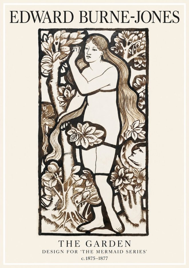 Edward Burne-Jones The Garden No1 - Poster