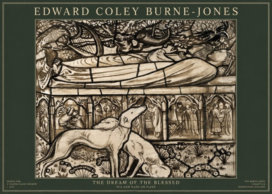 Edward Burne-Jones The Dream of the Blessed No1 - Poster