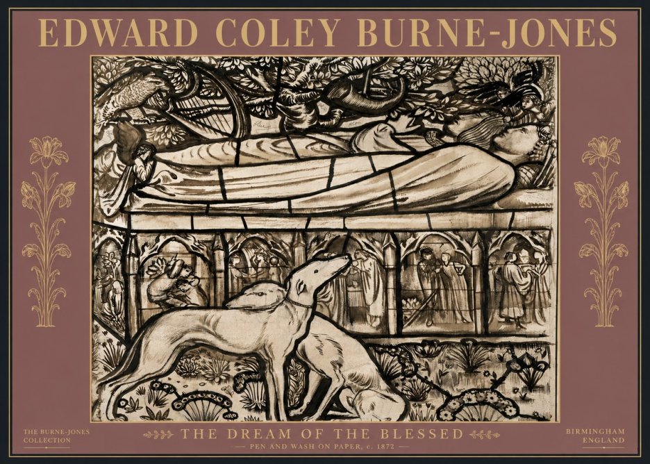 Edward Burne-Jones The Dream of the Blessed No6 - Poster