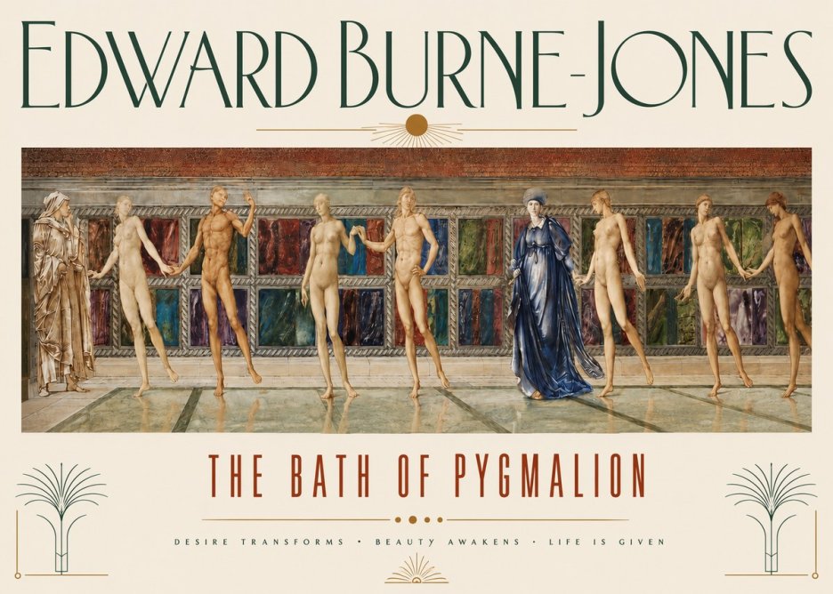 Edward Burne-Jones The Bath of Pygmalion No3 - Poster