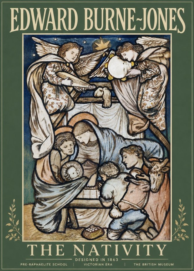 Edward Burne-Jones The Nativity No5 - Poster