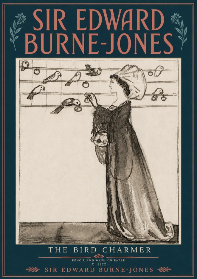 Edward Burne-Jones The Bird Charmer No4 - Poster