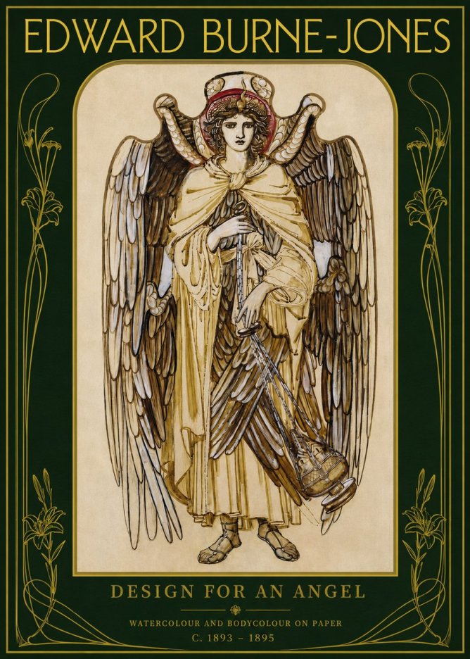 Edward Burne-Jones Design for an Angel No2 - Poster