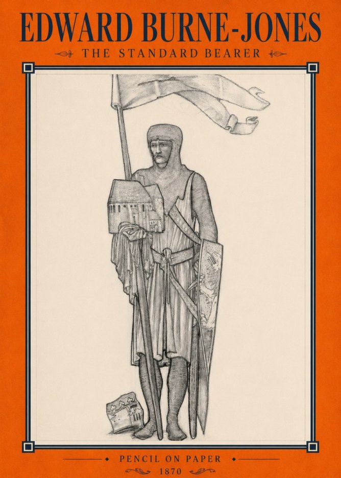 Edward Burne-Jones The Standard Bearer No2 - Poster