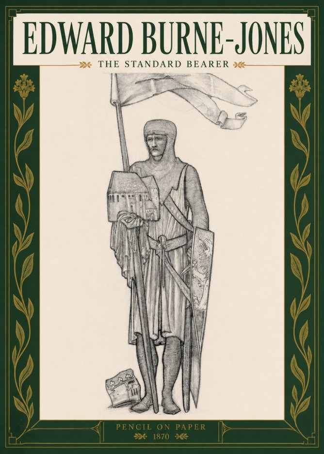 Edward Burne-Jones The Standard Bearer No3 - Poster