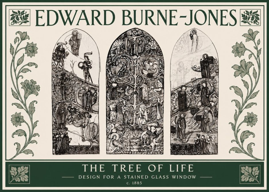 Edward Burne-Jones The Tree of Life No3 - Poster
