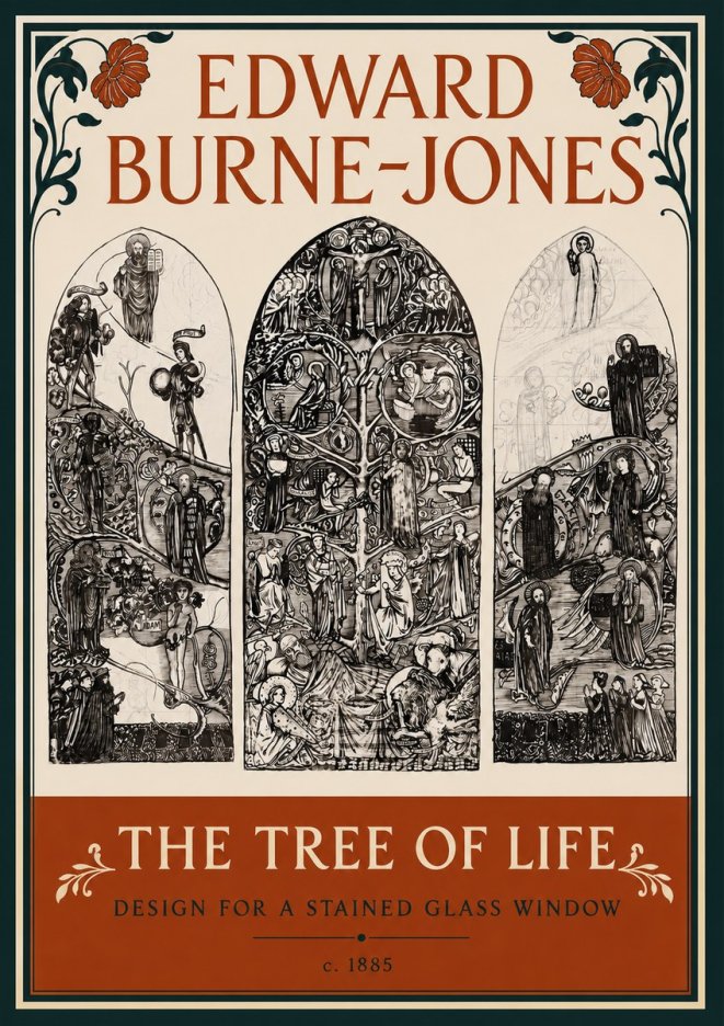 Edward Burne-Jones The Tree of Life No4 - Poster