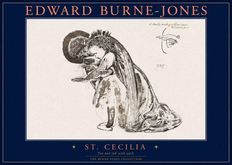 Edward Burne-Jones St. Cecilia No2 - Poster