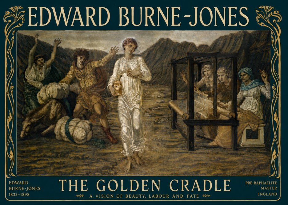 Edward Burne-Jones The Golden Cradle No4 - Poster